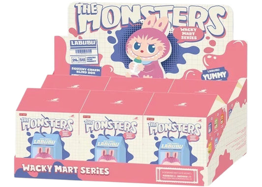 Pop Mart Labubu The Monsters Wacky Mart Series Squishy Charm Sealed Case (6 Blind Box)